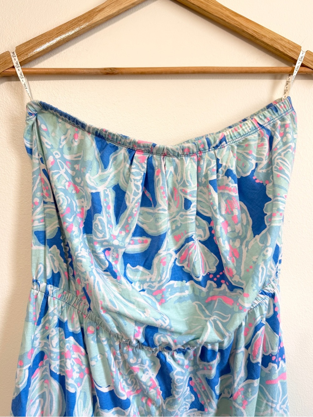 Lily Pulitzer Floral Blue Windsor Dress Size Large Beach Tropical - Picture 3 of 6